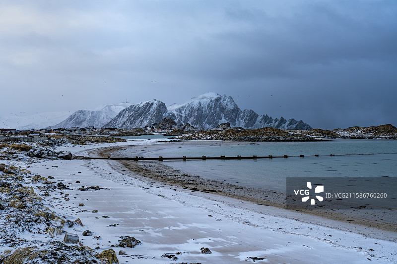 挪威峡湾-特罗姆瑟/安德内斯/senja图片素材