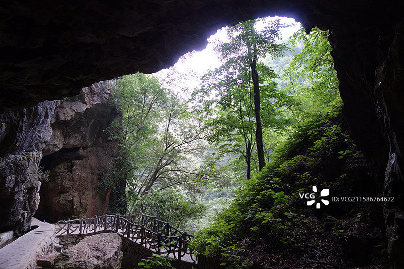 湖北省十堰市房县神农架野人谷：野人府图片素材