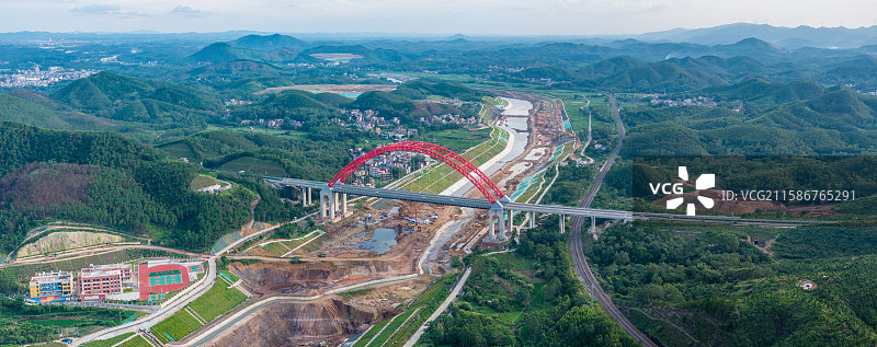 广西灵山县旧州镇新塘村平陆大运河图片素材