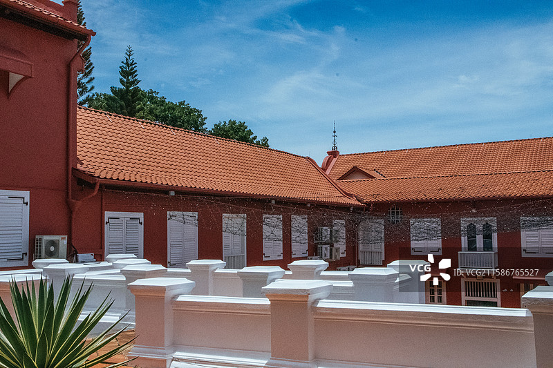 马来西亚马六甲 荷兰红屋 博物馆图片素材