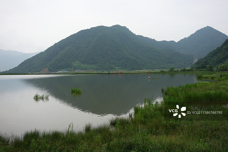 湖北省神农架林区大九湖湿地：一号湖图片素材