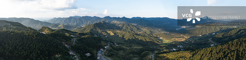雾云山梯田星空图片素材