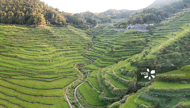 雾云山梯田星空图片素材