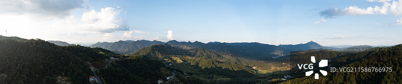 雾云山梯田星空图片素材
