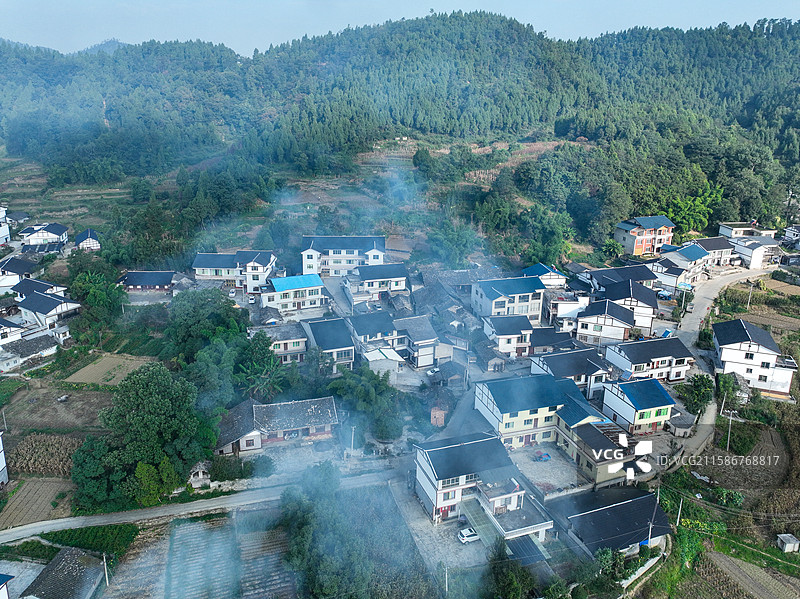 贵州省遵义市汇川区团泽镇，农村田园风光图片素材