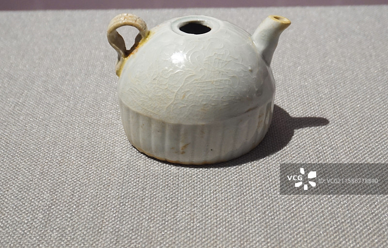 宋青白釉印花水注，福建博物院藏图片素材