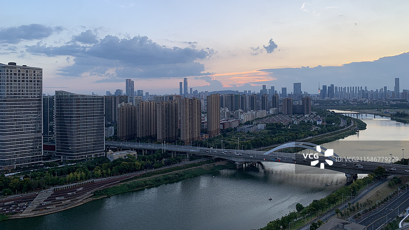 浏阳河景观带图片素材