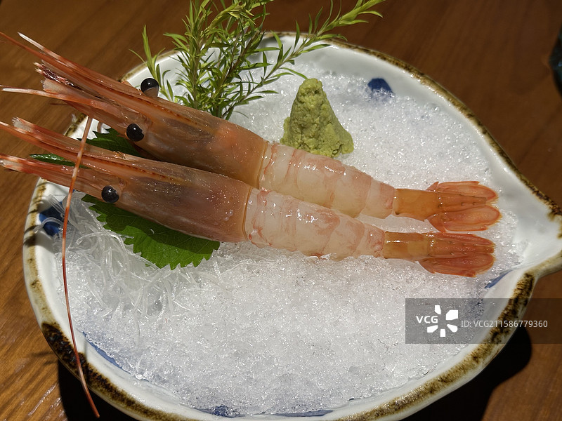 牡丹虾刺身图片素材