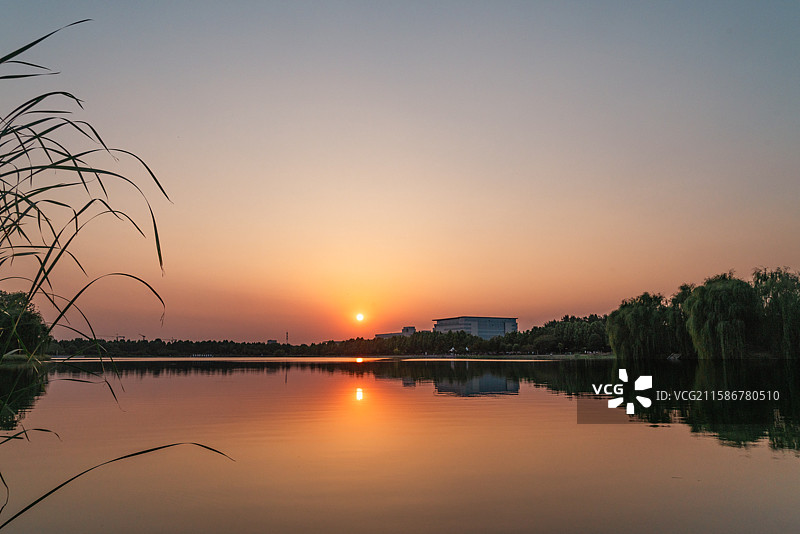 公园，郑州市东虢湖风光图片素材