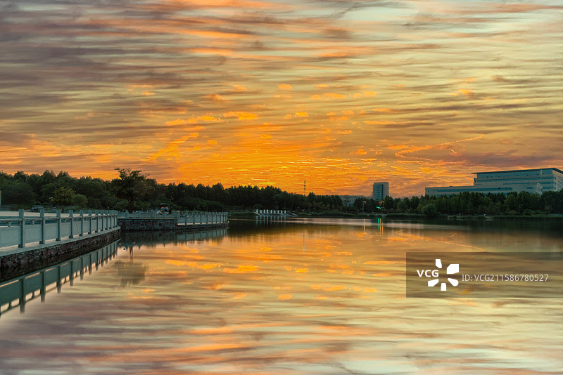 公园，郑州市东虢湖风光图片素材