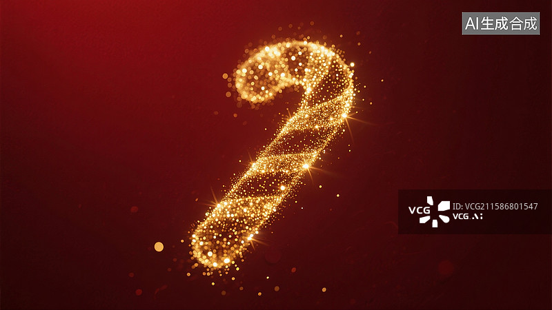 【AI数字艺术】圣诞节元素粒子插画图片素材