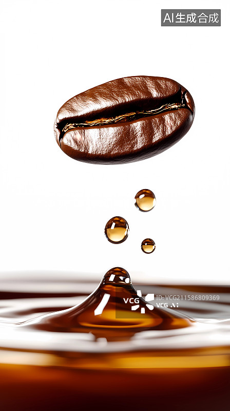 【AI数字艺术】咖啡豆与咖啡图片素材