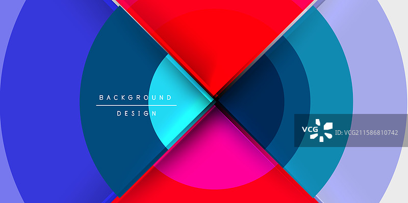 圆形和半圆形的几何背景图片素材