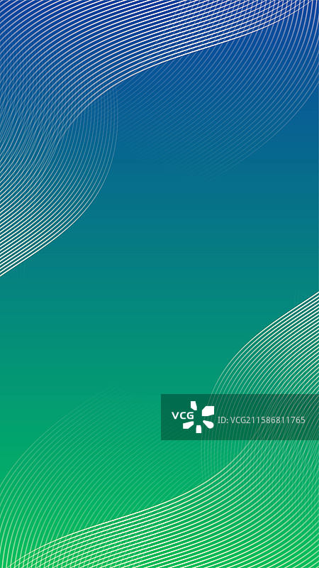 蓝绿色弯曲线条抽象背景图片素材