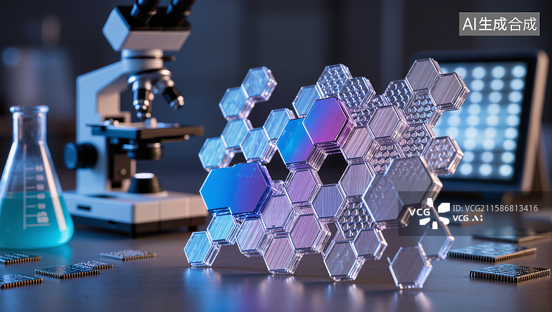 【AI数字艺术】纳米科技特种新材料图片素材