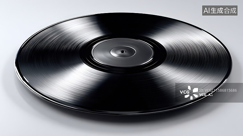 【AI数字艺术】高清音质黑胶唱片图片素材