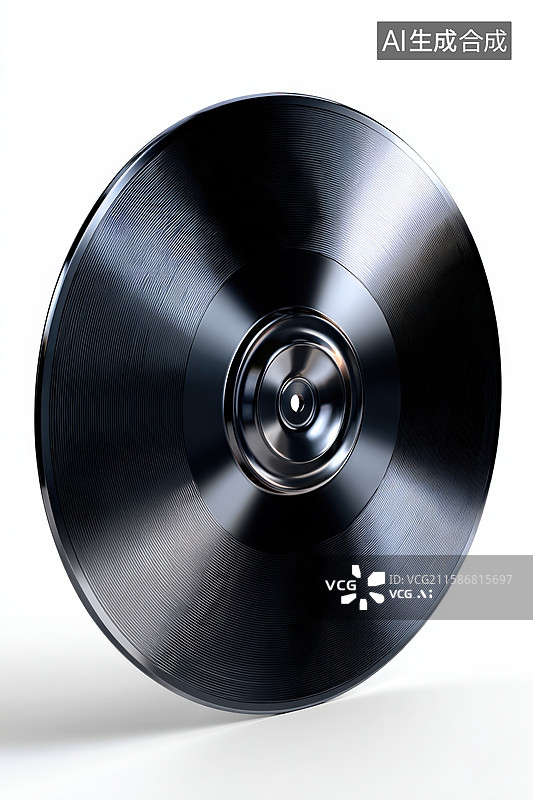 【AI数字艺术】复古黑胶唱片图片素材