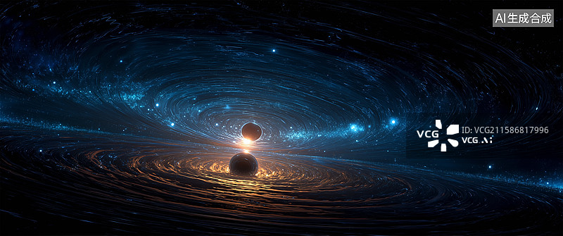 【AI数字艺术】超新星漩涡图片素材