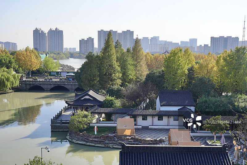 浙江省嘉兴市平湖东湖景区图片素材