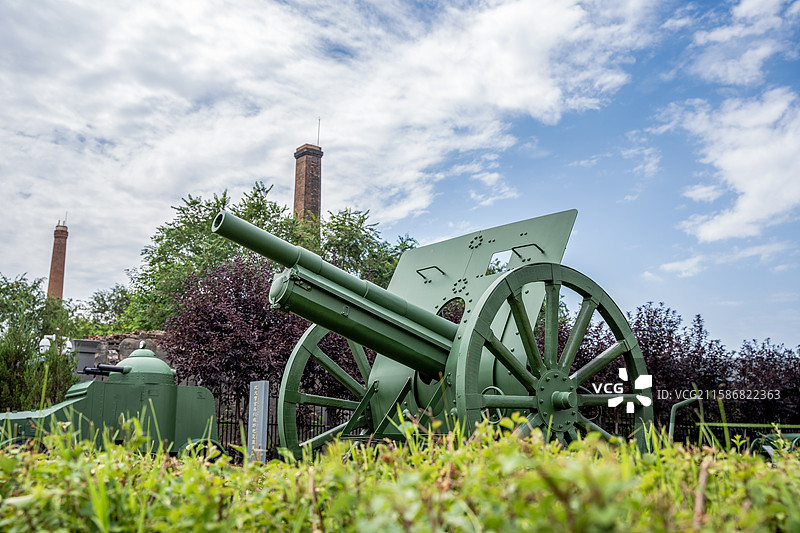 沈阳北大营营房旧址奉造辽十四野炮图片素材
