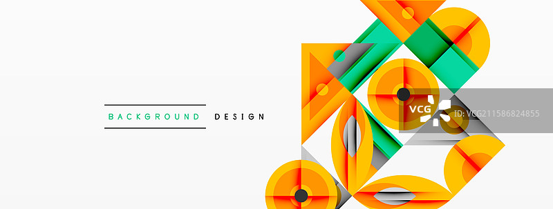 具有锐角的动态几何构图图片素材