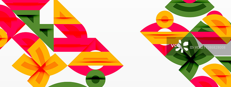 抽象几何背景与形状图片素材