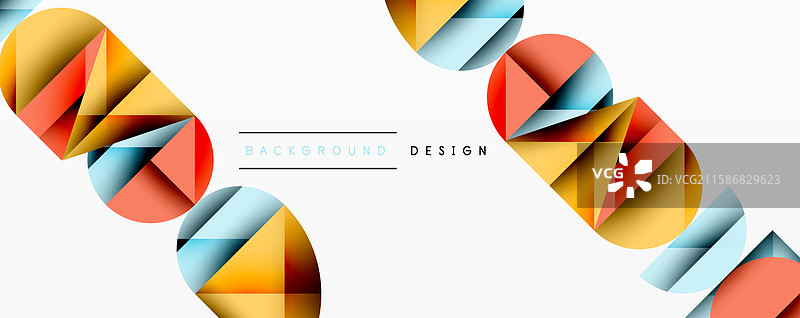 交错的抽象几何图案图片素材