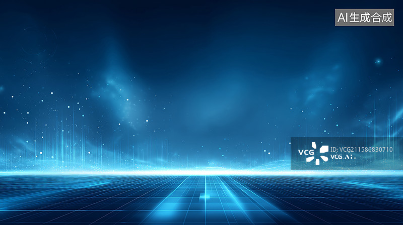 【AI数字艺术】未来科技光影世界图片素材