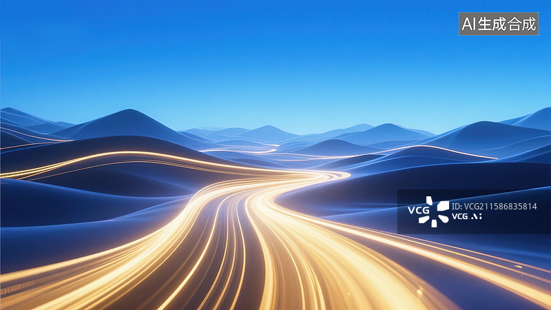 【AI数字艺术】鎏金缠嶂图片素材