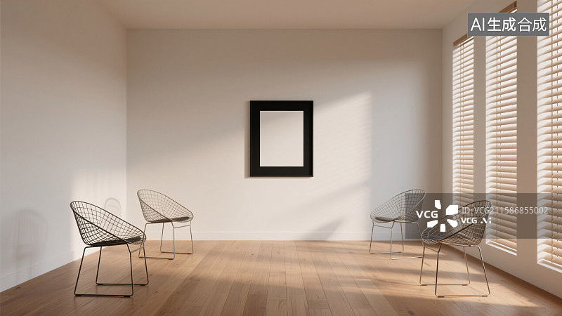 【AI数字艺术】极简主义的留白艺术图片素材