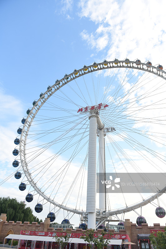 北京石景山游乐园摩天轮图片素材