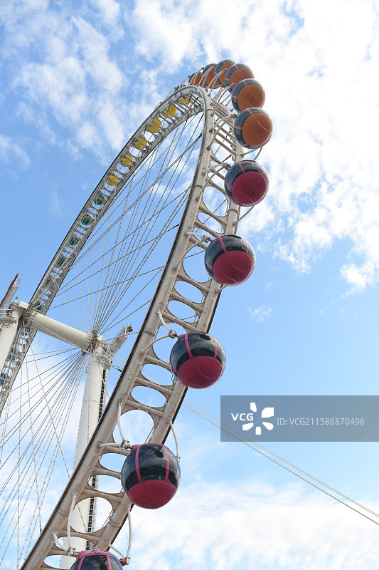 北京石景山游乐园摩天轮图片素材