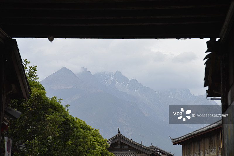 云南丽江白沙古镇图片素材