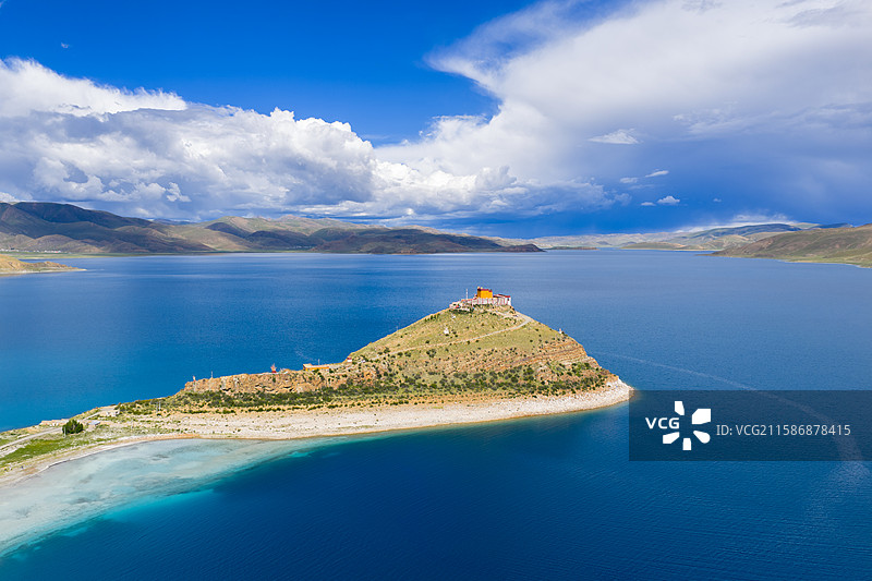 羊卓雍措 西藏自然风光图片素材