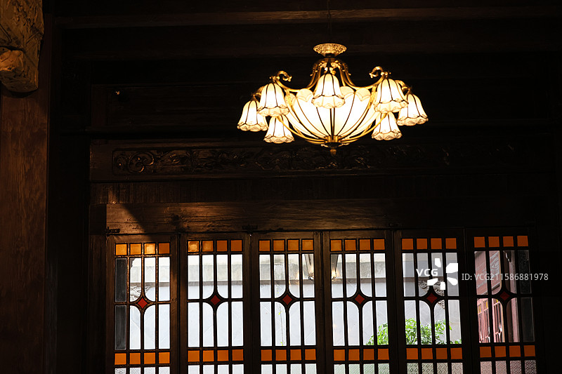 海上闻人杜月笙杜公馆上海历史建筑文物特写图片素材