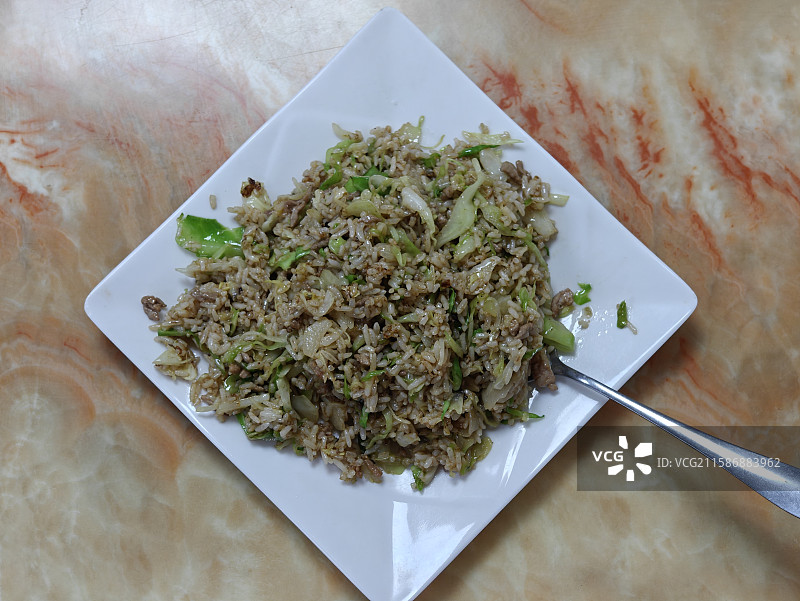 沙县小吃-肉丝炒饭图片素材