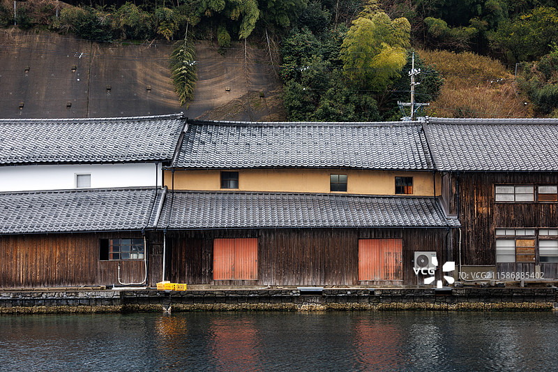 海之京都的伊根船屋图片素材