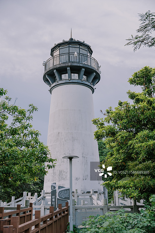 花都湖灯塔图片素材