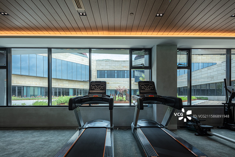 健身房与器械空间图片素材