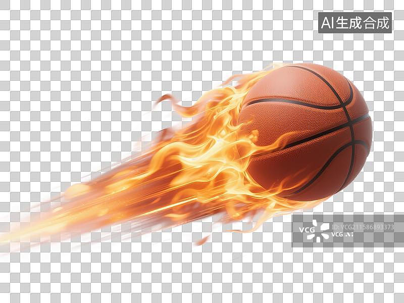 【AI数字艺术】高速飞行的篮球 免抠元素素材 比赛 火焰 速度 力量 NBA CBA 村BA 浙BA图片素材