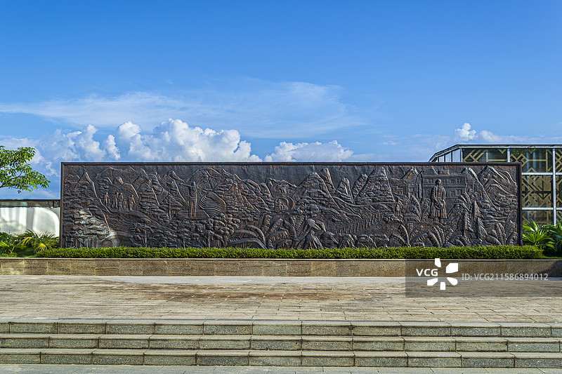 广西百色起义纪念园浮雕图片素材