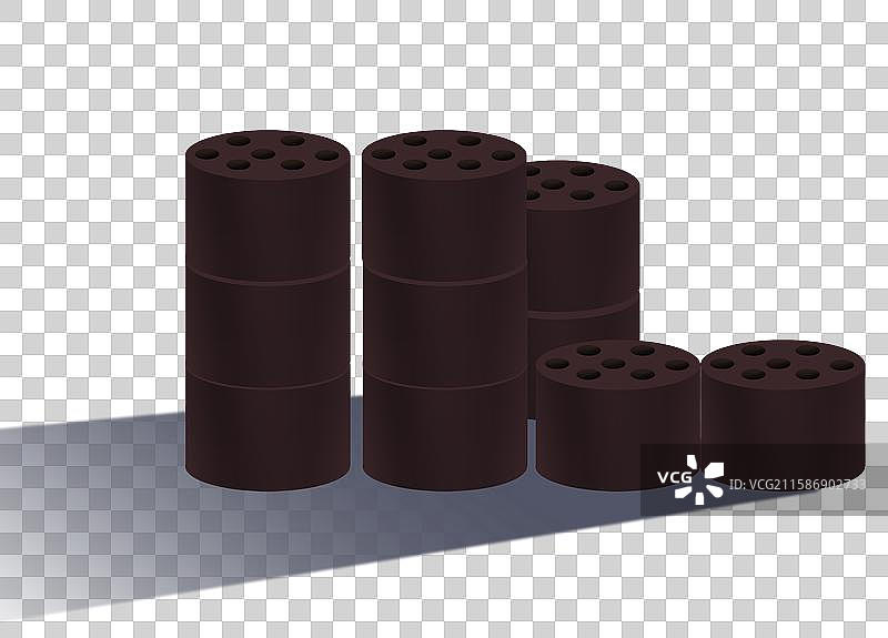 童年往事过去小时候冬天取暖烧煤烧火烧炭烧水蜂窝煤煤炭卡通元素素材插画图片素材