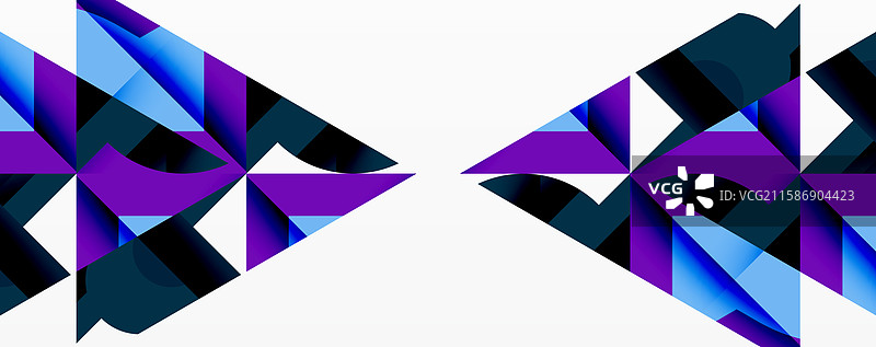 圆形、半圆形、正方形和圆形三角形图片素材