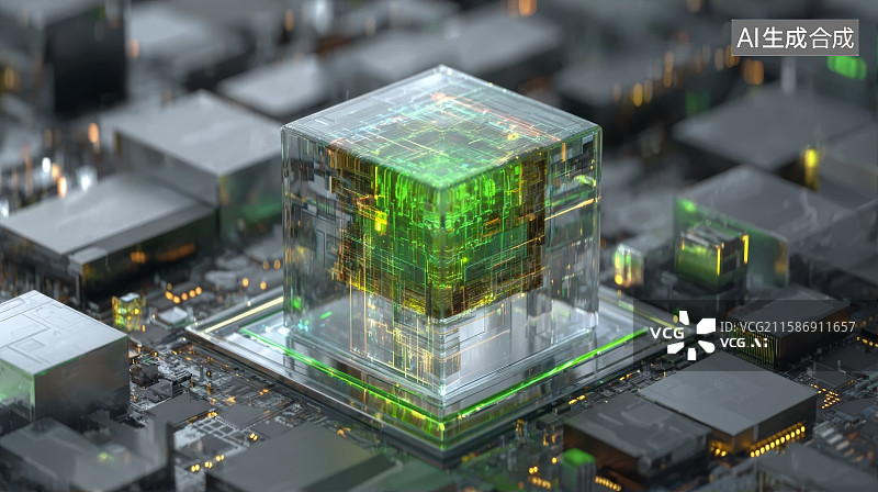 【AI数字艺术】大数据云计算，数据安全，人工智能，未来科技图片素材