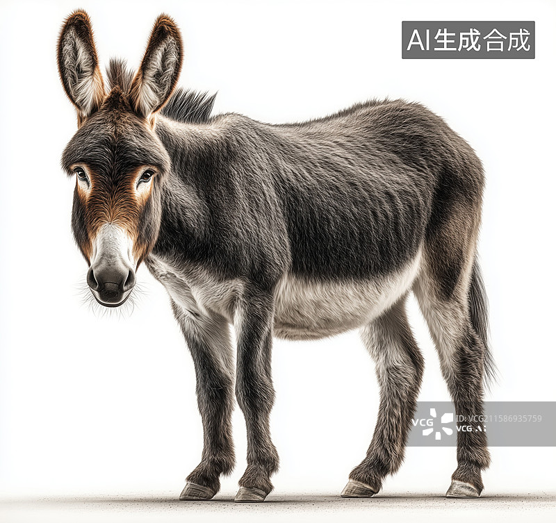 【AI数字艺术】小毛驴动物元素图片素材