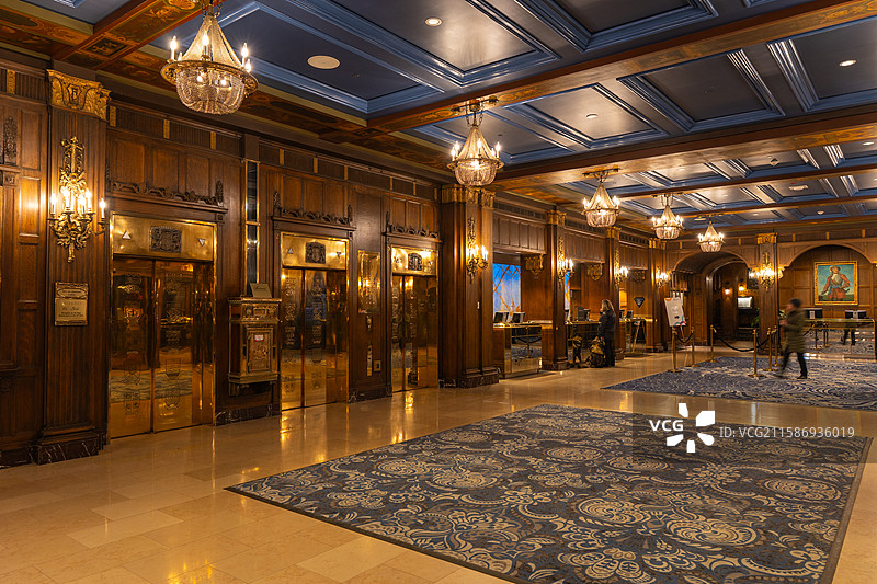 加拿大魁北克城-芳堤娜城堡/鬼怪取景地图片素材