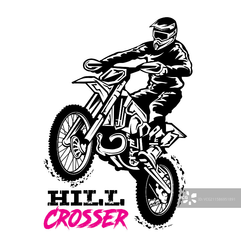 摩托越野车攀爬图片素材