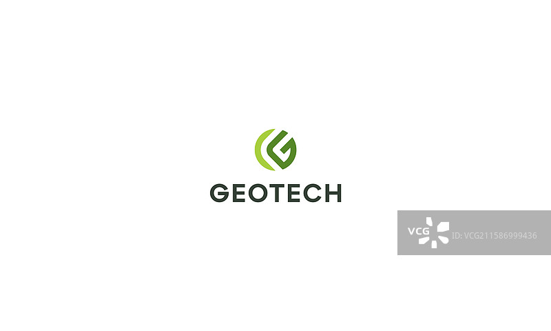 字母g自然绿色有机标志图片素材