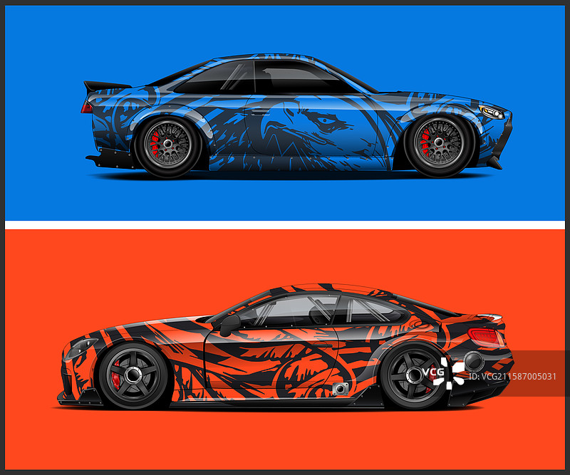 赛车图形抽象条纹创意图片素材