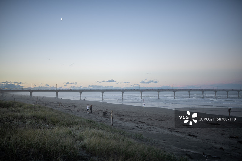 新西兰基督城新布莱顿码头 | New Brighton Pier, Christchurch, Ne图片素材